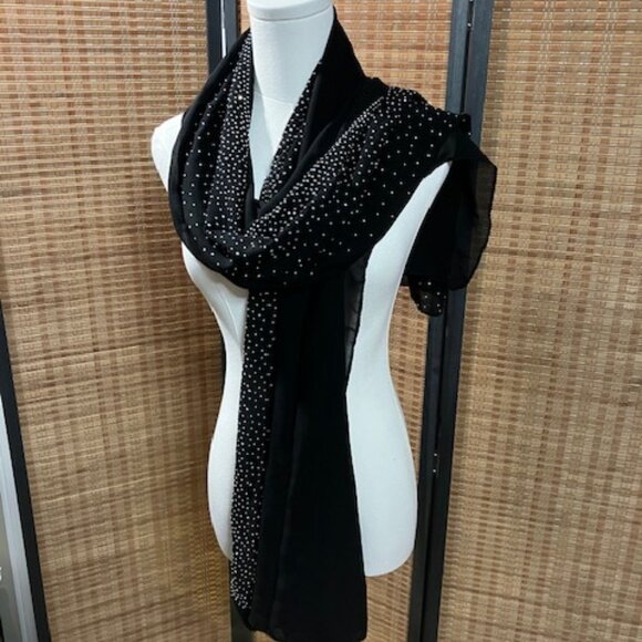 Rhinestone Scarf - Picture 1 of 3